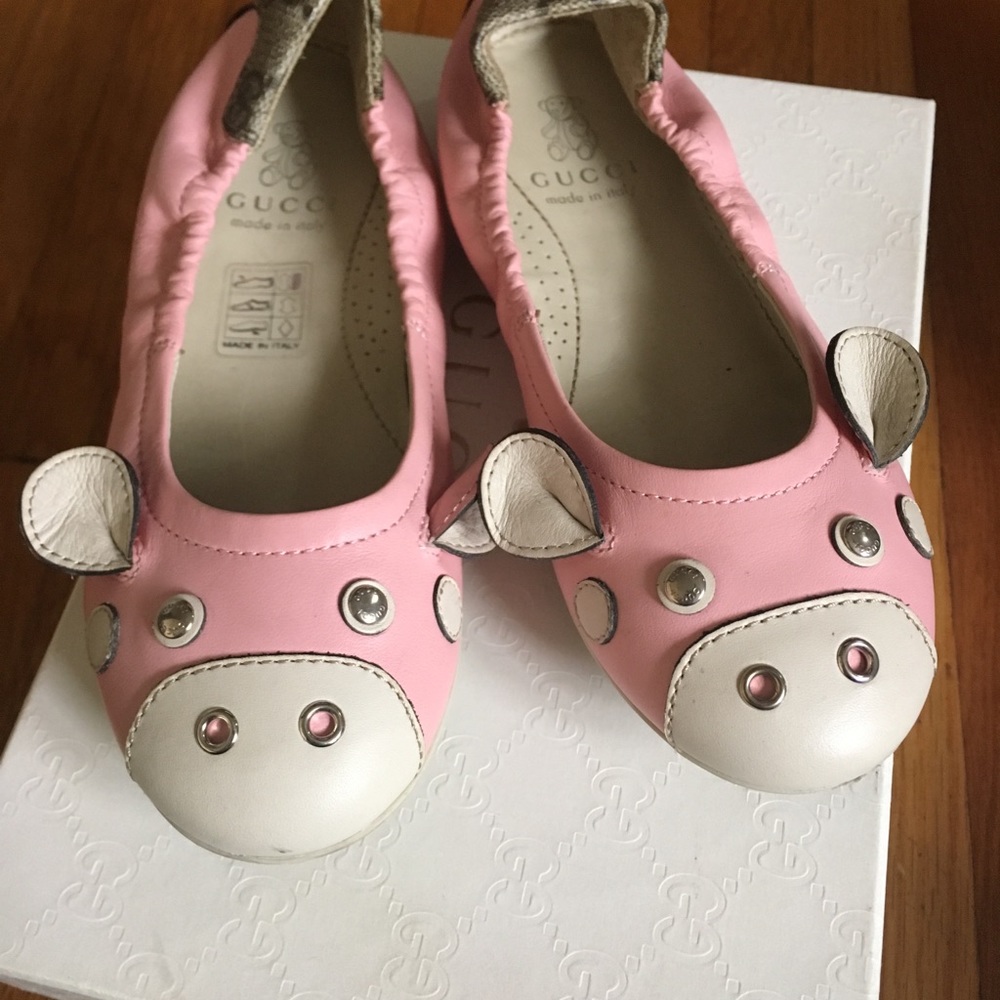 100%Auth Gucci Animal flats sz 12.5
